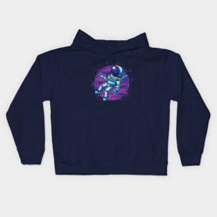 Astronaut in space Kids Hoodie